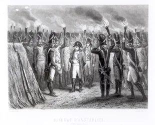 Die Nachtwache bei Austerlitz (gestochen von E. Giradel)
